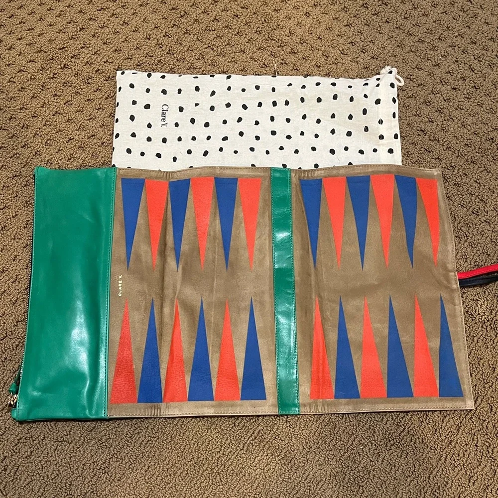 Clare V Backgammon Set - green - Picture 2 of 5